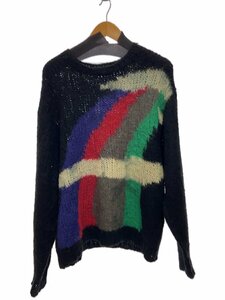 JieDa◆MOHAIR RAINBOW KNIT/モヘア混ニットセーター/1/アクリル/BLK/JIE-22W-KN02