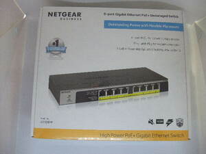 099587 NETGEAR GS108PP ハイパワーPoE+ギガスイッチングハブ 8ポート 未開封新品