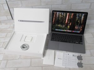 09296 Ω 新TNPC3 0821m 保証有 Apple A2337 MacBook Air M1, 2020 / Apple M1 / 8GB / SSD:256GB 箱・AC付