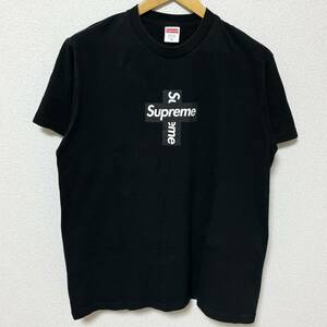 Supreme Cross Box Logo Tee Black M 20aw 2020年 黒 ブラック クロス ボックスロゴ 胸ロゴ