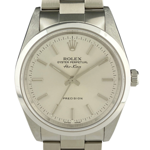 ロレックス ROLEX エアキング 14000M 腕時計 SS 自動巻き シルバー ボーイズ 【中古】