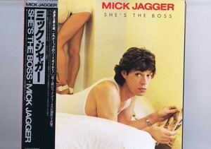 帯付 インサート付 LP Mick Jagger / She