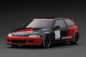 【イグニッションモデル】 1/18 ホンダ　シビック (EG6) Black/Red [IG3046]★未開封新品！