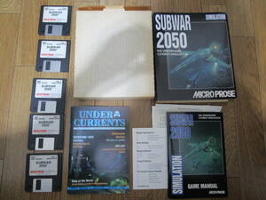 SUBWAR 2050 英語版 Microprose 3.5インチFD DOS版 中古 PC Bigbox 同梱可