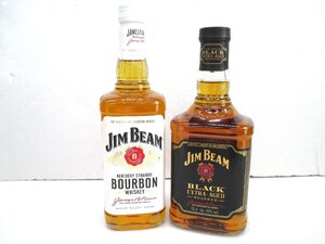 ジム　ビーム　バーボンウイスキー　2本セット　JIM BEAM　BLACK　EXTRA　AGED　700ｍｌ