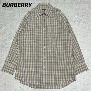 美品 BURBERRY ノバチェック コットン シャツ