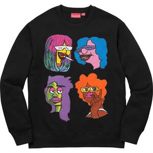 (L)Supreme Gonz Heads CrewneckシュプリームゴンズクルーネックBlack黒