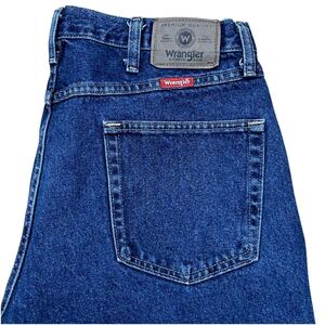 WRANGLER ラングラー ストレートジーンズ W36 濃紺 デニムパンツ USA規格 (OL300)