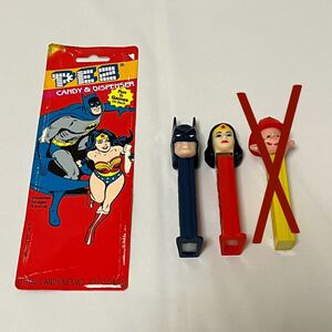 【1スタ】PEZ バットマン ワンダーウーマン 2個セット vintage