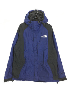 古着 90s TNF The North Face GORE-TEX ゴア マウンテン ジャケット パーカー 青×黒 L 古着