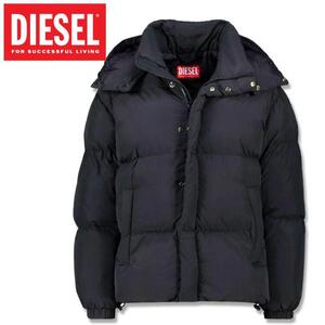 52サイズ/ディーゼル DIESEL ダウンジャケット ブルゾン アウター メンズ フーディー ブランド 黒 ブラック ユニセックス 男女兼用 W-ROLFY