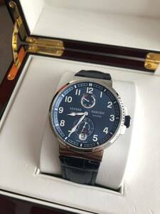 極美品 ユリス ナルダン マリ-ン クロノメーター ULYSSE　NARDIN