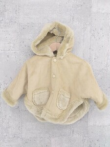 ◇ COMME CA FOSSETTE　コムサフォセット キッズ 子供服 長袖 フェイクムートンコート 50-80 ベージュ *