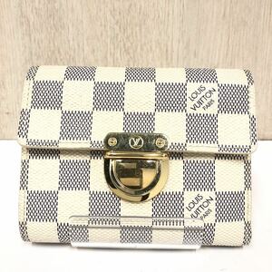 【LOUIS VUITTON】ルイヴィトン★三つ折り財布 ポルトフォイユ コアラ ダミエ アズール N60013 03