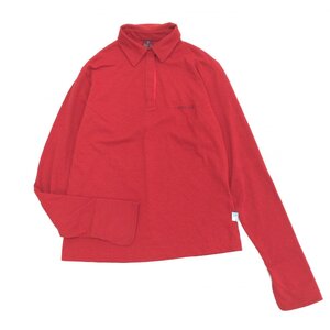 mont-bell モンベル #1104394 定価5,100円 WIC.ブリーズスパン シェイドカフ クリックシャツ S 赤 レッド カットソー ロンT ポロシャツ