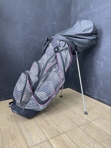 OGIO FEATHERLITE LUXE 8分割 スタンド式キャディバッグ ピンクxブラック ゴルフバック スポーツ用品/510266