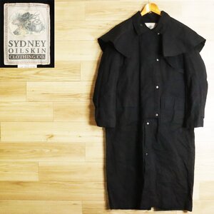 @5K/O10.22-1　オーストラリア製　SYDNEY OILSKIN　オイルドコート　ダスターコート　レインコート　ロングコート　オイルドジャケット　M