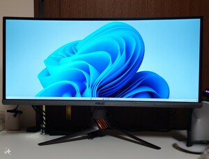 【現状】ASUS ROG SWIFT ゲーミングモニター 34型 ウルトラワイドディスプレイ ( 3440×1440 / GSYNC /Displayport, HDMI)PG348Q