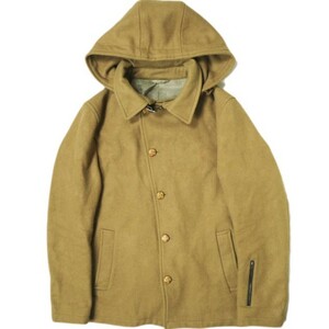 SOPHNET. ソフネット 日本製 WOOL MELTON HOODED SHORT BLOUSON ウールメルトンフーデッドショートブルゾン SOPH-123035 M キャメル g15611