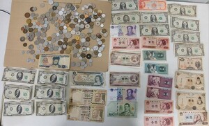 中古品 旧硬貨 外国銭 硬貨 コイン 香 古銭 紙幣 外国・日本紙幣まとめ売り ⑥日本・アメリカ・ 中国・など 800g 