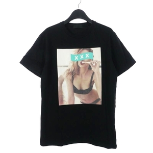 ゴッドセレクション GOD SELECTION XXX 19SS Amber Heard Photo Tee アンバーハード フォトプリント Tシャツ 半袖カットソー S ブラック