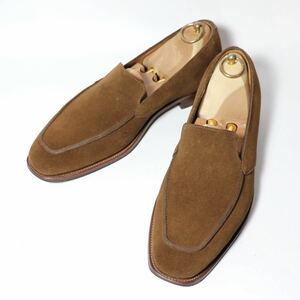 “美品/希少品” JOHN LOBB（ジョンロブ）Mambo / マンボ スエードローファー UK7.5 E 4596ラスト ブラウン 廃盤モデル 90s~00s 革靴