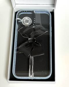 CASETiFY iPhone 13 Pro Max　インパクト ケース　- Black Bow - マットヴェイパーブルー