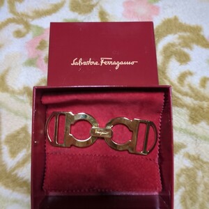 サルヴァトーレフェラガモ Salvatore Ferragamo　バックルベルト　服飾小物　 GP ゴールドメッキ　長さ約10cm