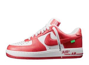 Louis Vuitton × Nike Air Force 1 Low by Virgil Abloh "White & Comet Red" 29cm 1A9VA9