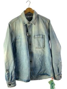 OFF-WHITE◆長袖シャツ/L/コットン/BLU/無地/OMYD027F21DEN003