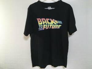 ユニクロ UT BACK TO THE FUTURE Tシャツ L 黒 古着 UNIQLO バック・トゥー・ザ・フューチャー