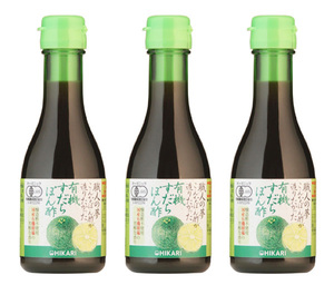 職人の夢 こんなぽん酢が造りたかった 有機すだちぽん酢 540ml(180mlＸ３本)★オーガニック★無添加・無化学調味料★最高級の原材料を厳選