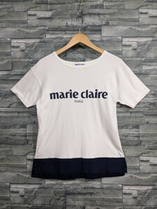 ■送料無料★Marie Claire　マリクレール　半袖　Tシャツ　コットンシャツ　トップス　レディース　Mサイズ