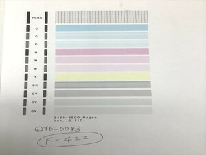 No.K422プリンターヘッド ジャンク QY6-0083 CANON キャノン 対応機種：MG6330/MG6530/MG6730/MG7130/MG7530/MG7730/iP8730