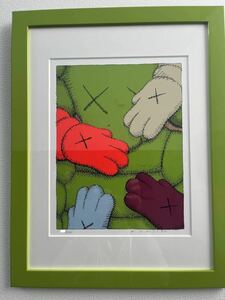 カウズ 「URGE (lime green)」 KAWS　高級額装入り　状態良好