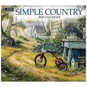 2025 Calendar LANG ラング 壁掛けカレンダー2025年 Simple Country Michael Humph