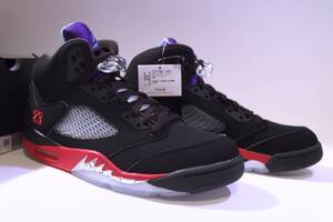 本物/2020年 NIKE AIR JORDAN5 RETRO 極少限定TOP3 US10/28cm 新品未使用/国内正規品 BLACK/SILVER FIRE RED GRAPE supreme og sb max95