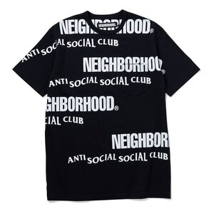 19AW【未使用】NEIGHBORHOOD x ASSC C-CREW SS コラボ Tシャツ 192MBASN-CSM02S ネイバーフッド ANTI SOCIAL SOCIAL CLUB ブラック M