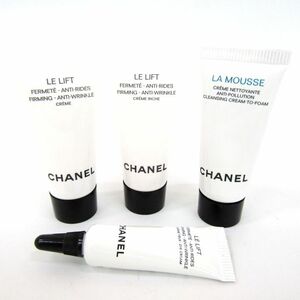 シャネル サンプル 4点セット ル リフト クリーム ユー等 残半量以上 試供品 コスメ レディース CHANEL