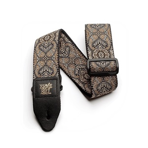 アーニーボール ストラップ ERNIE BALL 4163 Gold & Black Paisley Jacquard Strap ギターストラップ