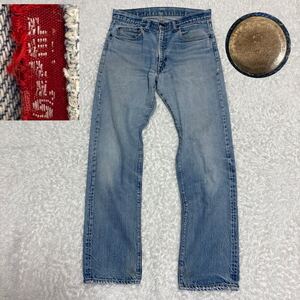 超希少/66後期オリジナル●リーバイス 505 スモールe 黒カン 42TALON デニムパンツ VINTAGE ビンテージ ヴィンテージ LEVI