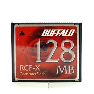 【128MB】RCF-X　BAFFALO CompactFlash Card バッファロー 記録用メモリ CFカード コンパクトフラッシュメモリ　フォーマット済