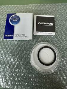 ★ オリンパス OLYMPUS PRF-D37 PRO プロテクトフィルター 中古美品 箱ケース付 ★