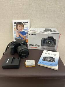 ◎【通電確認済】Canon キヤノン EOS Kiss X2 デジタル 一眼レフカメラ ボディブラック 箱、充電器、説明書付属