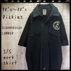 Dickies ディッキーズ 半袖シャツ 企業コラボ 黒 半袖 古着 4442