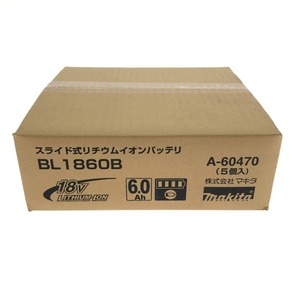 □□ MAKITA マキタ バッテリー 18V 6.0Ah　5個入 A-60470 未使用に近い