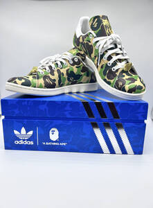 【新品】アディダス スタンスミス × BAPE / Stan Smith × Bape ABC CAMO 新品未使用品（サイズ：27.5cm）IG8949 箱あり　