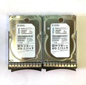 S6060364 IBM(lenovo) 4TB SAS 7.2K 3.5インチ HDD 2点【中古動作品】