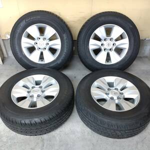 【J170】トヨタ 純正　ハイラックス 　17X7.5J +30　 PCD139.7 　バリ溝　18年　GOOD YEAR　265/65R17　 プラド