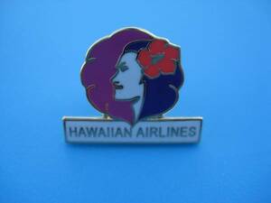 ハワイアン航空　ハイビスカス　美人　ピン　バッジ　Hawaiian Airlines アラスカ航空 合併 ワンワールド